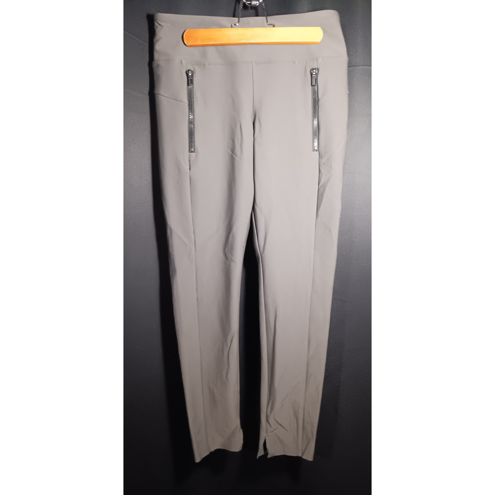 Athleta Stellar Tight Pants Women’s Small Petite Olive Gray Slim Pull‑On Ankle - Picture 2 of 6